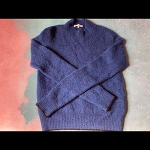 Vince Contrast Wool&Alpaca Pullover Sweater